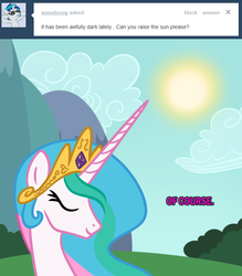 Size: 700x800 | Tagged: safe, artist:askyourprincess, princess celestia, g4, sun