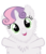 Size: 900x1053 | Tagged: safe, artist:bronyboy, sweetie belle, pony, unicorn, g4, female, filly, fluffy, foal, simple background, solo, transparent background