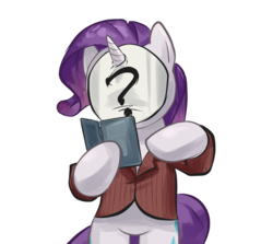 Size: 1024x915 | Tagged: safe, artist:stupjam, rarity, pony, unicorn, g4, bipedal, crossover, female, mare, rarispy, simple background, solo, spy, spy (tf2), team fortress 2, transparent background