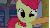 Size: 600x338 | Tagged: safe, screencap, apple bloom, applejack, earth pony, pony, bridle gossip, g4, season 1, animated, derp, female, filly, foal, mare, offscreen character, solo focus, spinning eyes