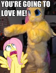 Size: 618x808 | Tagged: safe, fluttershy, g4, costume, fursuit, irl, photo, scary