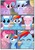 Size: 1741x2500 | Tagged: safe, artist:pyruvate, aloe, cloudchaser, lotus blossom, pinkie pie, rainbow dash, earth pony, pegasus, pony, comic:the usual, g4, blushing, comic, female, mare, spa twins