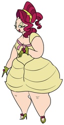 Size: 410x800 | Tagged: safe, artist:ross irving, cherry jubilee, human, g4, chubby, colored, fat, humanized, impossibly large butt