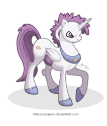 Size: 600x705 | Tagged: safe, artist:almairis, alicorn, mewtwo, pony, pokémon, simple background, solo, transparent background