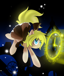 Size: 2700x3200 | Tagged: safe, artist:rolo, oc, oc only, earth pony, pony, clock, clothes, female, gears, hat, high res, mare, top hat