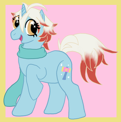 Size: 594x600 | Tagged: safe, artist:kiki-bunni, clothes, pascal, ponified, scarf, tales of graces, tales of series