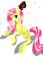 Size: 1240x1754 | Tagged: safe, artist:derpsonhooves, fluttershy, butterfly, g4, get, index get, milestone, x0000 milestone