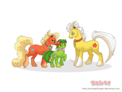 Size: 1280x966 | Tagged: safe, artist:almairis, bellossom, flareon, jolteon, blushing, coat markings, crossover, family, female, filly, foal, male, mare, pokémon, ponymon, simple background, socks (coat markings), stallion, transparent background, trio