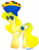 Size: 1873x2389 | Tagged: safe, artist:newvagabond, oc, oc only, oc:chiquita, banana, chiquita, fruit, hat, ponified, simple background, transparent background