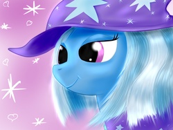 Size: 1024x768 | Tagged: safe, artist:ninjaninja2142, trixie, g4, smiling