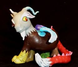 Size: 600x518 | Tagged: safe, artist:jayellery, discord, g3, g4, customized toy, irl, photo, solo, toy