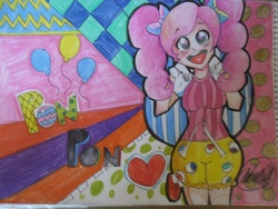 Size: 2592x1944 | Tagged: safe, artist:maniiiiiilover, pinkie pie, human, g4, humanized, ponponpon