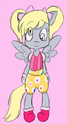 Size: 377x697 | Tagged: artist needed, source needed, safe, derpy hooves, pony, g4, bipedal, cute, ponponpon