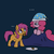 Size: 1000x1000 | Tagged: safe, artist:maplesunrise, pinkie pie, scootaloo, earth pony, pegasus, pony, g4, cookie, hat, nightcap, pregnant, pregnant scootaloo