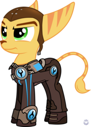 Size: 3220x4508 | Tagged: safe, artist:itchykitchy, pony, ponified, ratchet, ratchet and clank, simple background, solo, transparent background, vector