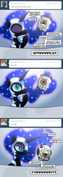 Size: 650x1800 | Tagged: dead source, safe, artist:alfa995, nightmare moon, oc, oc:troll-raipony, g4, fat, personality core, portal (valve), space core