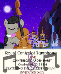 Size: 1000x1200 | Tagged: safe, octavia melody, g4, canterlot, poster