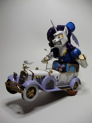 Size: 2448x3264 | Tagged: safe, artist:devilsreject493, rarity, spike, g4, high res, irl, photo, rat fink, sculpture