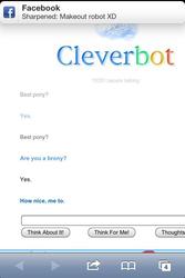 Size: 640x960 | Tagged: safe, brony, cleverbot, meme, meta, no pony, text