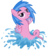 Size: 3000x3000 | Tagged: safe, artist:sunley, wavedancer, pony, sea pony, g1, g4, female, g1 to g4, generation leap, high res, mare, simple background, solo, splash, transparent background, vector, water