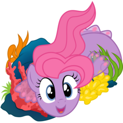 Size: 3000x3000 | Tagged: safe, artist:sunley, sealight, pony, sea pony, g1, g4, coral, female, g1 to g4, generation leap, high res, mare, simple background, solo, transparent background, vector