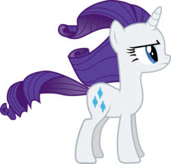 Size: 5538x5295 | Tagged: safe, artist:gyrotech, rarity, pony, unicorn, g4, absurd resolution, female, horn, mare, simple background, solo, transparent background, vector, wind, windswept mane