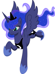 Size: 6986x9309 | Tagged: safe, artist:derpwave, artist:kp-shadowsquirrel, princess luna, pony, g4, absurd resolution, female, simple background, solo, transparent background, vector