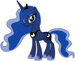 Size: 9811x8000 | Tagged: safe, artist:proenix, princess luna, alicorn, pony, g4, absurd resolution, female, mare, simple background, solo, transparent background, vector