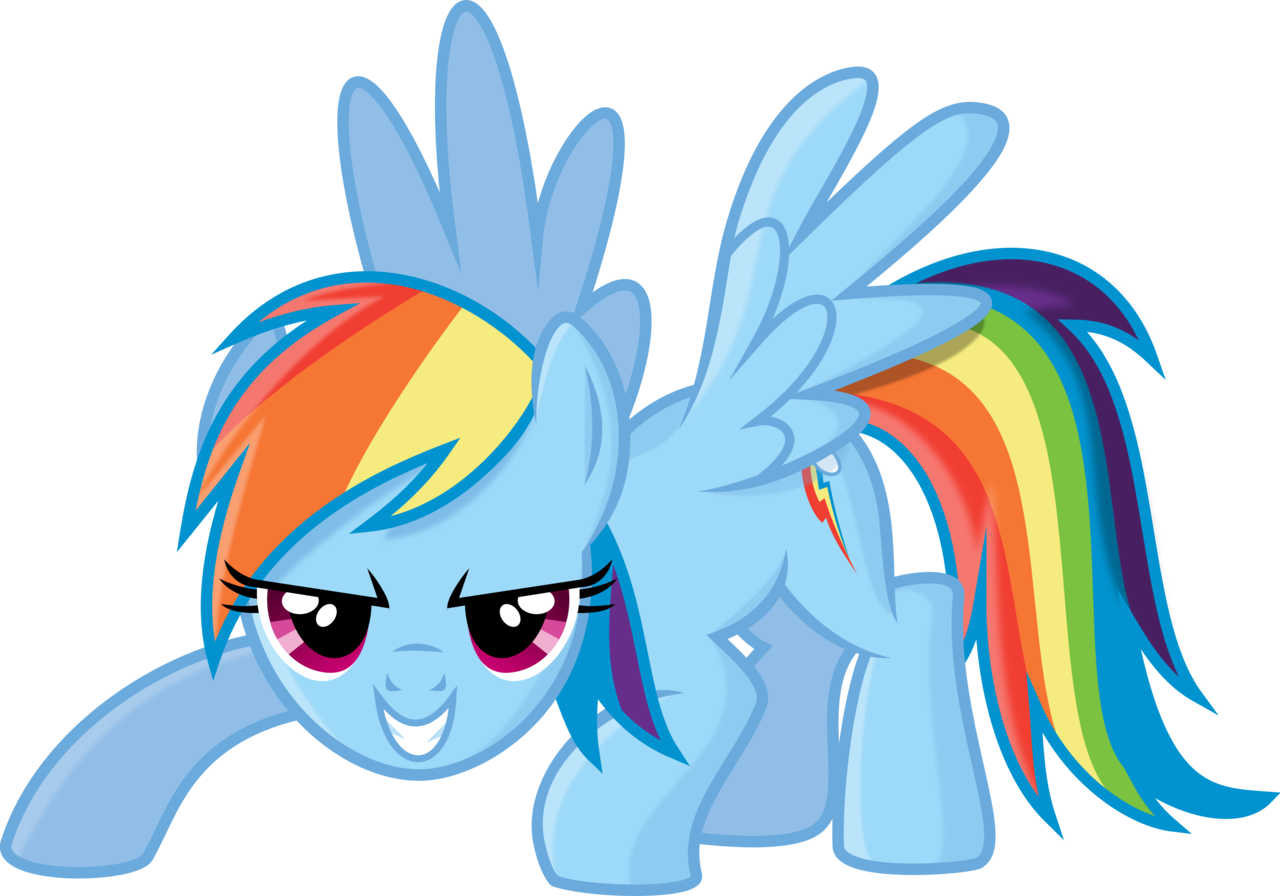 Rainbow dash pies