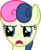 Size: 4117x5000 | Tagged: safe, artist:uxyd, bon bon, sweetie drops, earth pony, pony, g4, absurd resolution, bon bon is not amused, bust, female, mare, open mouth, portrait, reaction image, simple background, solo, transparent background, vector