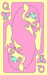 Size: 400x640 | Tagged: safe, artist:kiki-bunni, fluttershy, pony, g4, card, rotational symmetry, wings