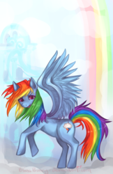 Size: 800x1238 | Tagged: safe, artist:felynea, rainbow dash, pony, g4