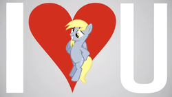 Size: 640x360 | Tagged: safe, derpy hooves, pegasus, pony, g4, female, heart, mare