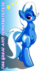 Size: 1080x1920 | Tagged: safe, artist:dekomaru, trixie, pony, g4, bipedal