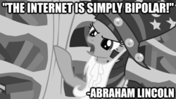 Size: 580x328 | Tagged: safe, twilight sparkle, g4, abraham lincoln, image macro, parody, quote, seems legit, troll quote