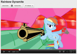 Size: 654x466 | Tagged: dead source, safe, rainbow dash, g4, black dynamite, crossover, parody, youtube