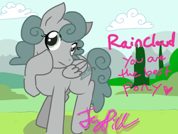Size: 1024x768 | Tagged: safe, artist:thejennypill, friendship is witchcraft, ponified, raincloud