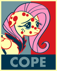 Size: 900x1119 | Tagged: safe, artist:herbsmoker, fluttershy, g4, bathrobe, clothes, hives, pony pox, robe