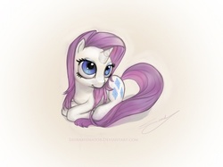 Size: 906x679 | Tagged: safe, artist:saurabhinator, rarity, pony, unicorn, g4, female, mare, prone, simple background, solo, white background