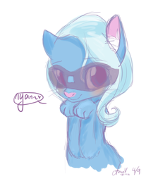 Size: 500x605 | Tagged: safe, artist:lovelacemodblog, trixie, cat, g4, catified, cute, dialogue, diatrixes, female, solo, species swap, the kawaii and desu trixie