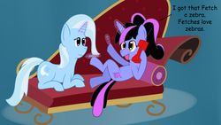 Size: 3840x2160 | Tagged: safe, artist:fetchbeer, trixie, oc, oc:pixelkitties, g4, comic, high res