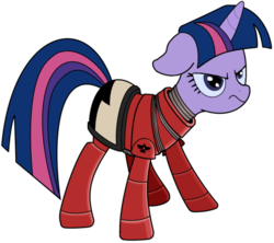 Size: 680x605 | Tagged: safe, twilight sparkle, pony, unicorn, g4, blood ravens, female, mare, simple background, solo, space marine, transparent background, unicorn twilight, warhammer (game), warhammer 40k