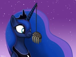 Size: 1600x1200 | Tagged: safe, artist:yorik-cz, princess luna, alicorn, pony, spider, g4, bust, female, mare, portrait