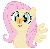 Size: 150x147 | Tagged: safe, artist:elenaboosy, fluttershy, butterfly, pony, g4, animated, cute, female, insect on nose, mare, solo