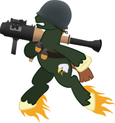Size: 600x641 | Tagged: safe, artist:ah-darnit, pony, ponified, rocket jump, simple background, soldier, soldier (tf2), solo, team fortress 2, transparent background, unshorn fetlocks, vector
