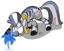 Size: 800x630 | Tagged: safe, artist:secoh2000, zecora, zebra, g4, female, poison joke, simple background, solo, transparent background