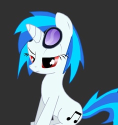 Size: 756x800 | Tagged: safe, artist:proteusiii, dj pon-3, vinyl scratch, pony, g4, female, solo