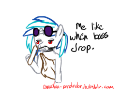 Size: 549x406 | Tagged: safe, artist:canadian-perdedor, dj pon-3, vinyl scratch, g4, 30 minute art challenge, simple background, transparent background