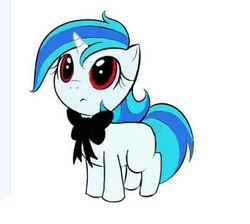 Size: 385x345 | Tagged: safe, dj pon-3, vinyl scratch, pony, g4, filly, ribbon, solo