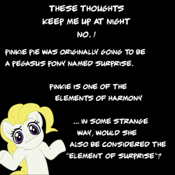 Size: 500x500 | Tagged: safe, surprise, pony, g1, g4, female, g1 to g4, generation leap, looking at you, meta, question, shrug, shrugpony, solo, text